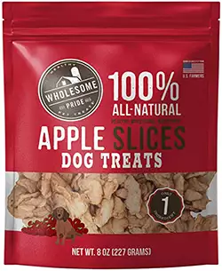 best dog treats - dried apple